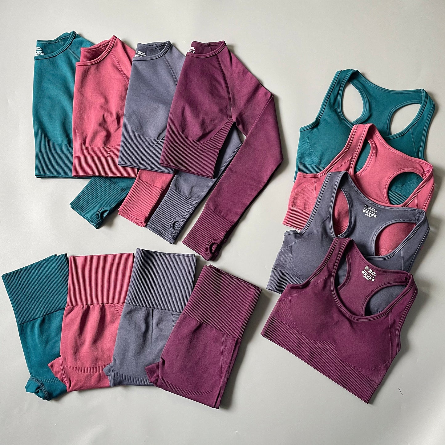 3 Yoga Set Workout Gym Clothing Fitness for Women's Tracksuit