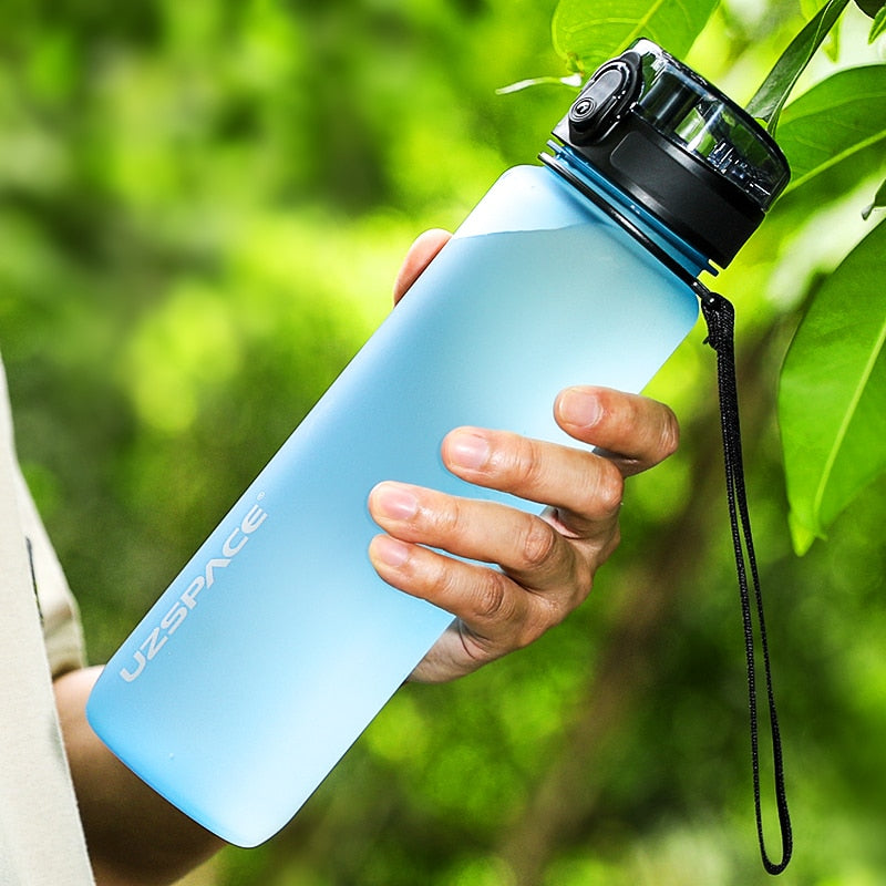 Portable Sport Water Bottle BPA Free Shaker for Men Female Student Outdoor  Gym
