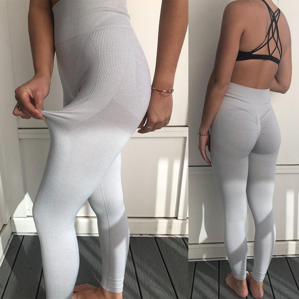 Seamless Sports Leggings Women High Waist Fitness Pants Sexy Scrunch Push  Up Shorts Tights Cycling Workout Leggins Gym Clothes
